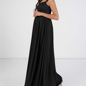 AZAZIE MELANIE
Empire Pleated Mesh Floor-Length Dress black